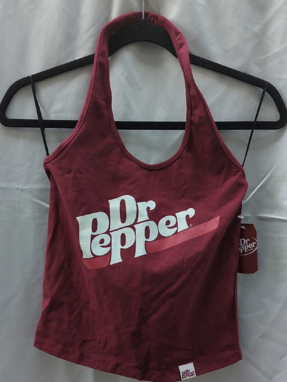 Dr.Pepper official Maroon Halter Tank Top - Women's